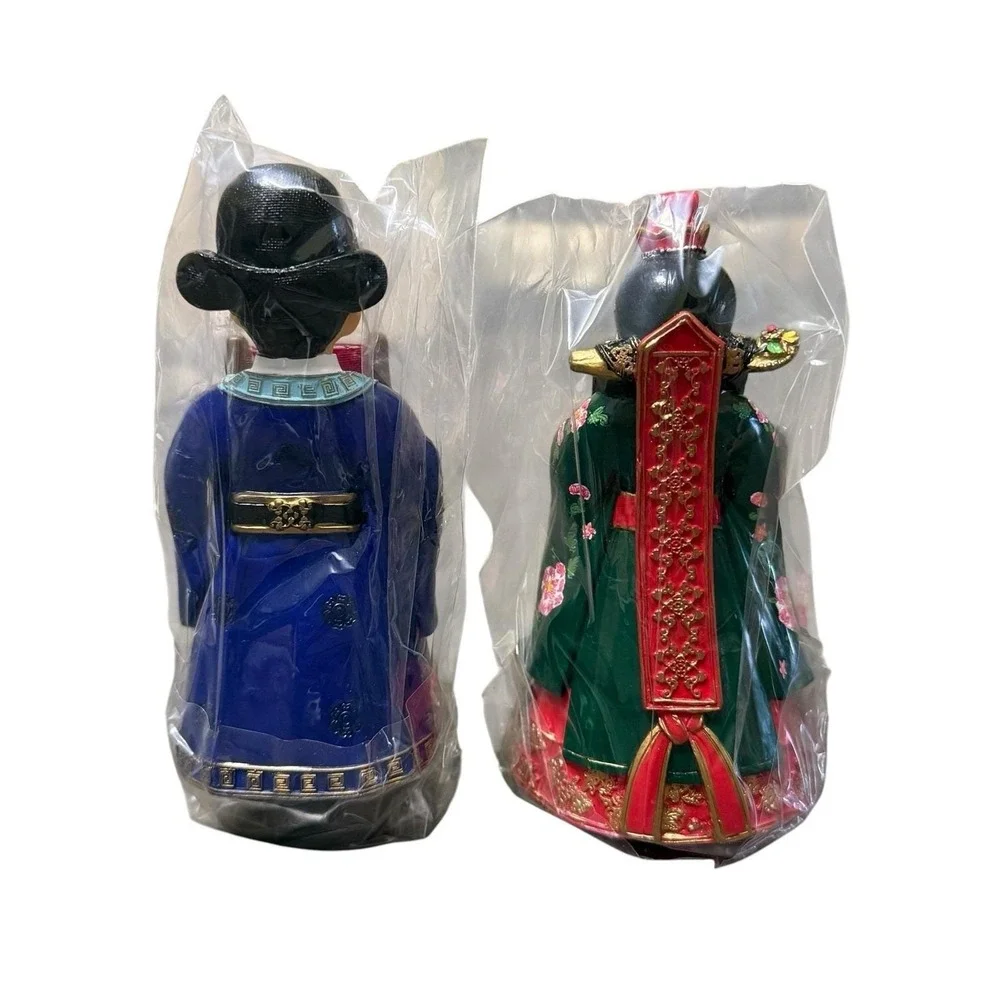 Danisl Art Gallery Korean Wedding Couple Figurine Hanbok Hand Painted